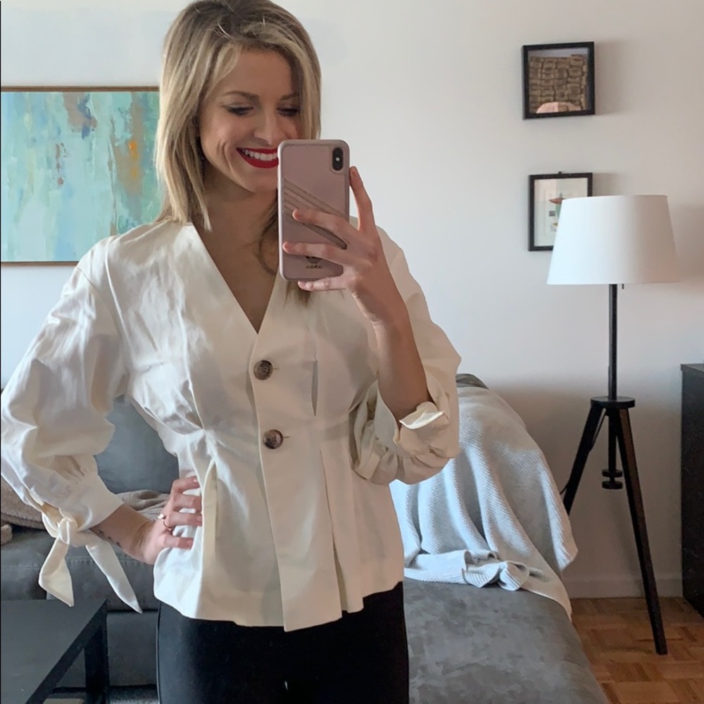 Zara Button Up Top